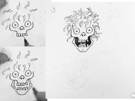 Зомби нарисовать легко поэтапно для начинающих