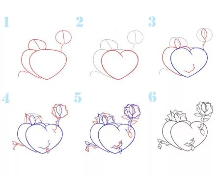 Поэтапное рисование медвежонка