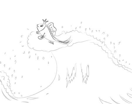 Рисунок о рыбаке и рыбке Пушкин