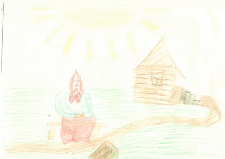 Раскраски к сказке Пушкина о рыбаке и рыбке