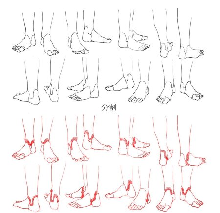 Позы ног для рисования