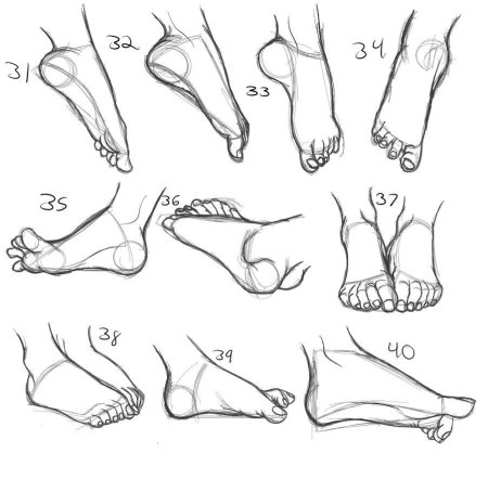 Ноги сзади референс