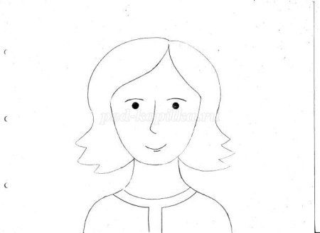 Рисование лицо человека в средней группе
