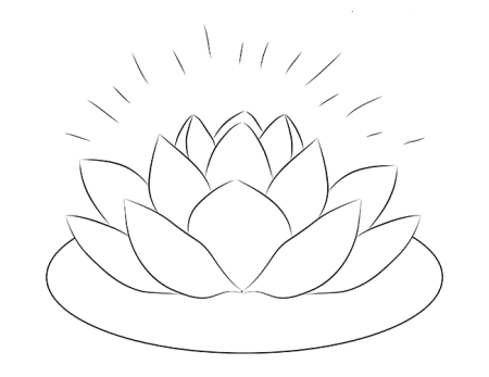 Кувшинка рисунок карандашом