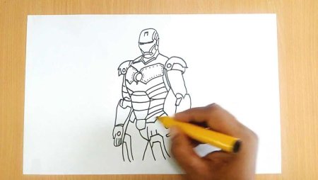 Несложные рисунки железного человека