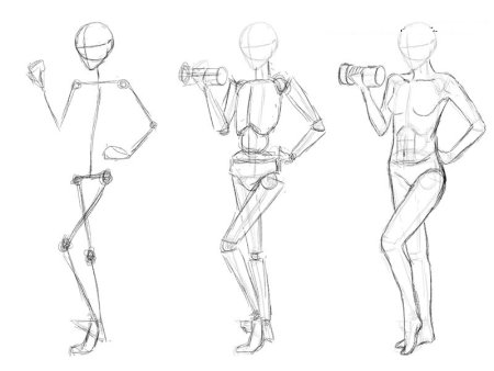 Рисование человека в полный рост