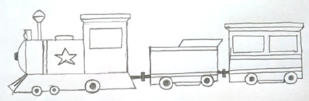 Рисование поезд