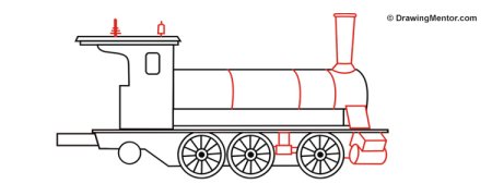 Раскраски. Паровоз