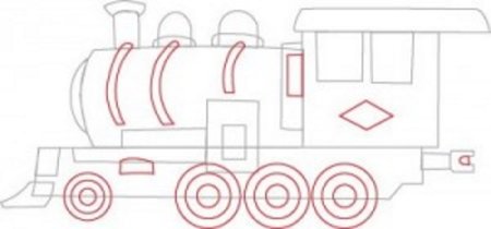 Рисование поезда в подготовительной группе