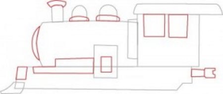 Раскраска паровоз с вагончиками