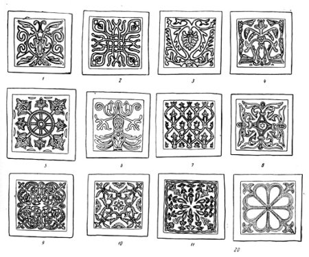 Ярославские изразцы эскиз