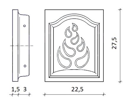Изразец для печи рисунок