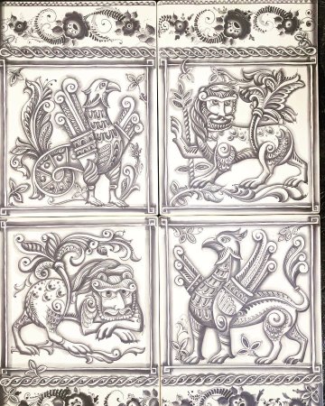 Узоры изразцов древней Руси