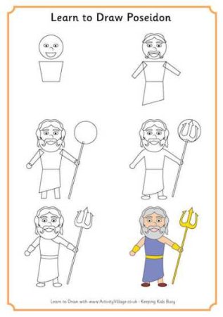 Нептун рисунок для детей поэтапно карандашом