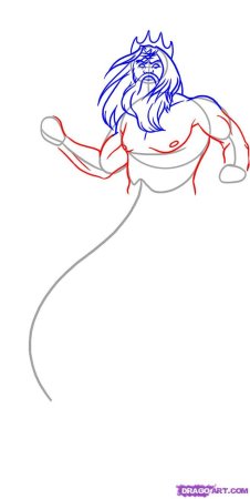 Посейдон карандашом