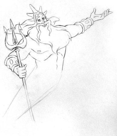 Посейдон рисунки поэтапное рисование карандашом