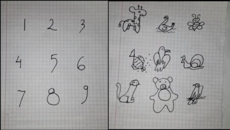 Рисунки из цифр