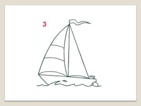 Поэтапное рисование пиратского корабля