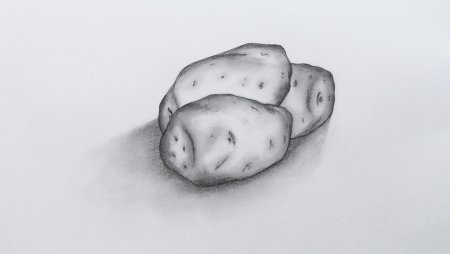 Картофель карандашом