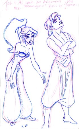 Рисунок из Алладина поэтапно