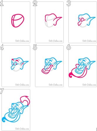 Рисование пошагово Жасмин