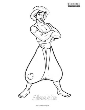 Поэтапные рисунки Алладина