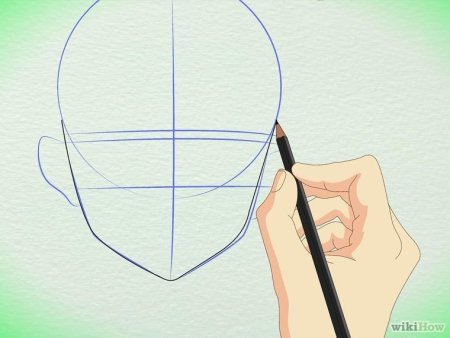 Аниме голова пошагово