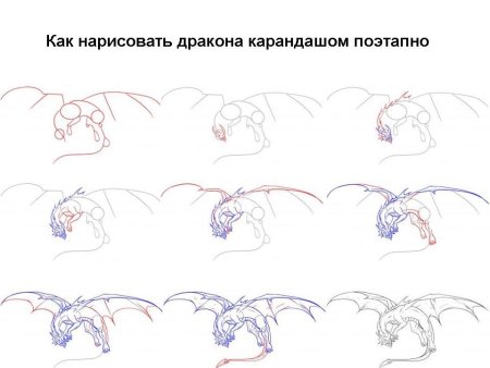 Ослик поэтапное рисование