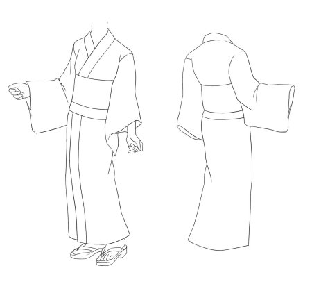 Кимоно эскиз