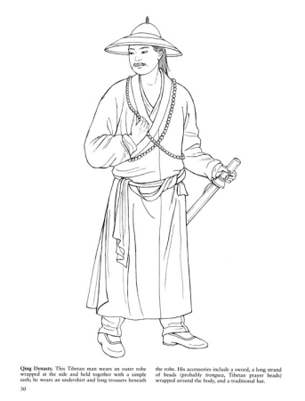 Костюм древнего китайского крестьянина