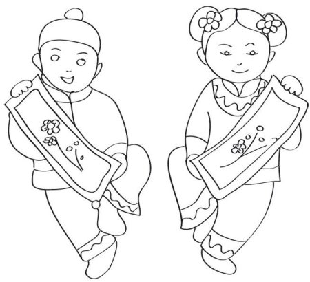 Раскраска китаец