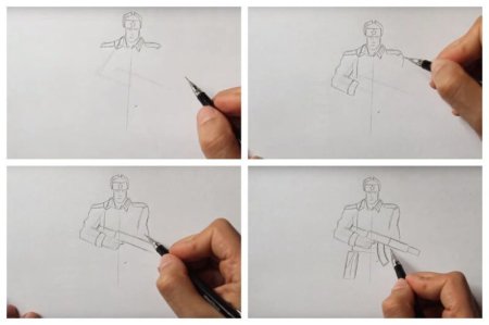 Рисуем солдата пошагово