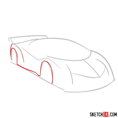 Автомобиль будущего рисунок