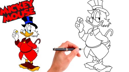 Скрудж макдак нарисовать