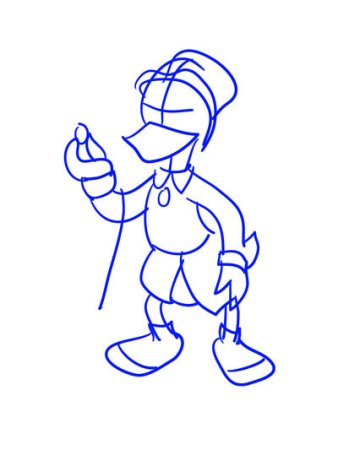 Скрудж макдак поэтапное рисование