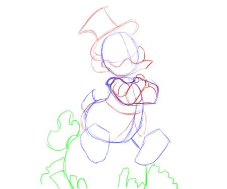 Скрудж макдак нарисовать поэтапно