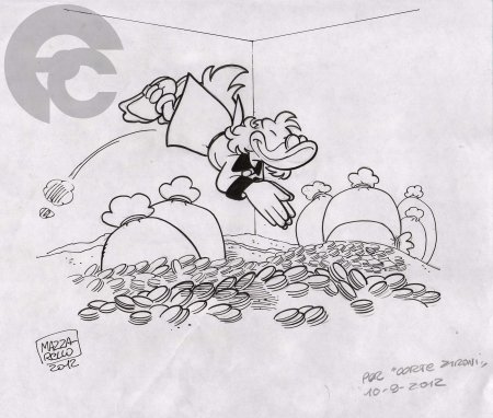 Скрудж макдак купается в золоте раскраска