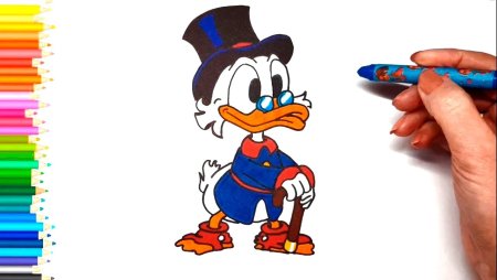 Рисунки по клеточкам Скрудж макдак