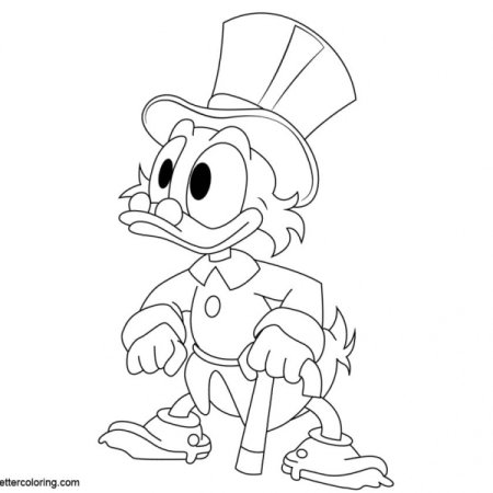 Скрудж макдак рисунок для срисовки