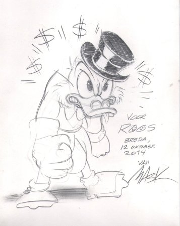 Скрудж макдак рисунок карандашом