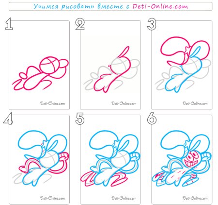 Поэтапное рисование Космонавта