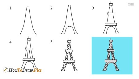 Эльфивая башня рисунок карандашом для начинающих