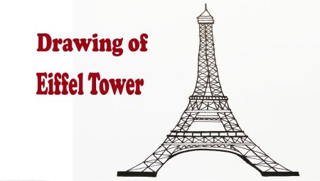 Эйфелева башня карандашом
