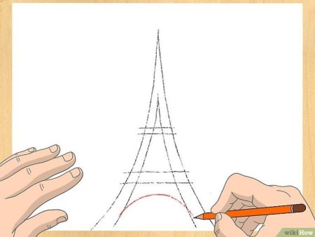 Как нарисовать Эйфелеву башню в перспективе