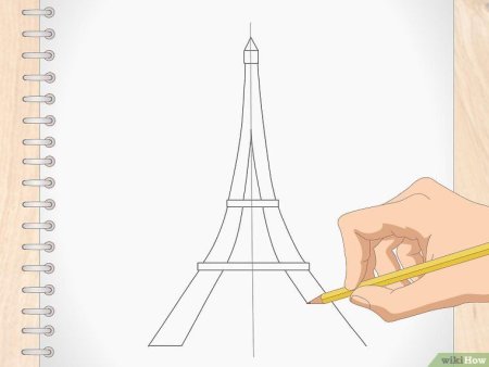 Поэтапное рисование башни