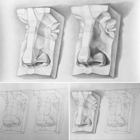 Гипсовые губы Давида построение