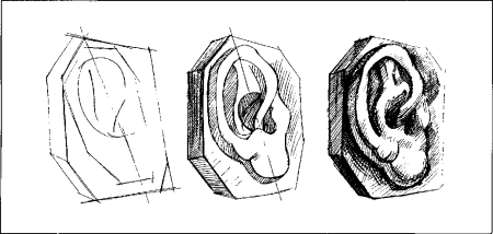 Антиной гипсовая голова МАРХИ