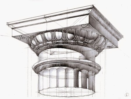 Коринфская колонна рисунок