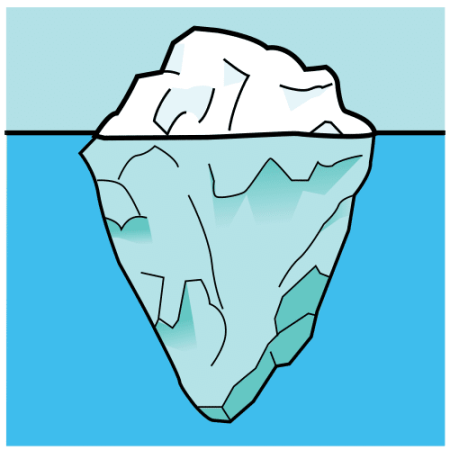 Айсберг нарисованный