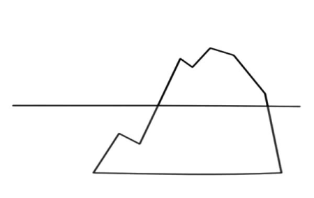 Айсберг трафарет